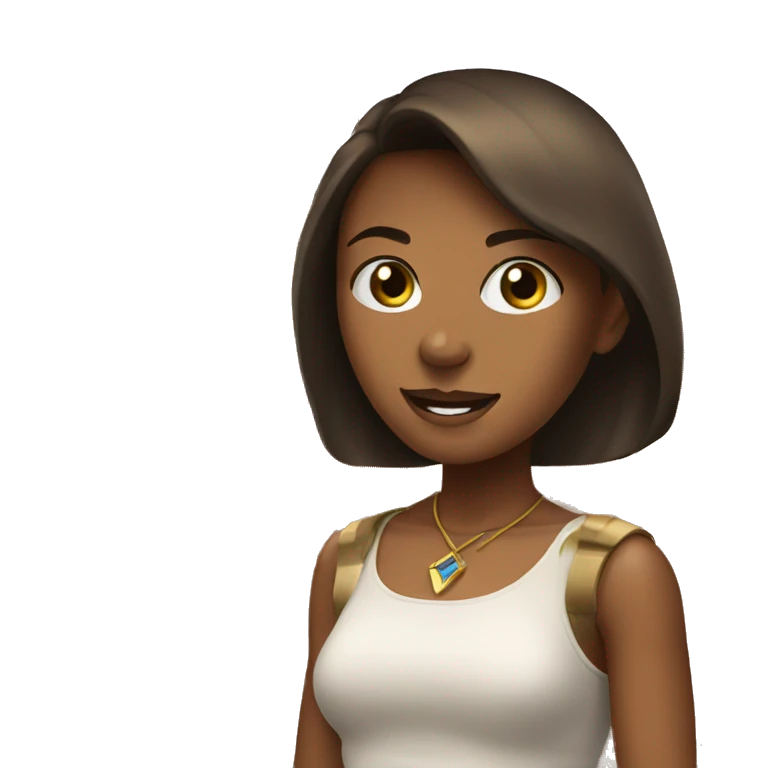 Girl next to pyramid  emoji