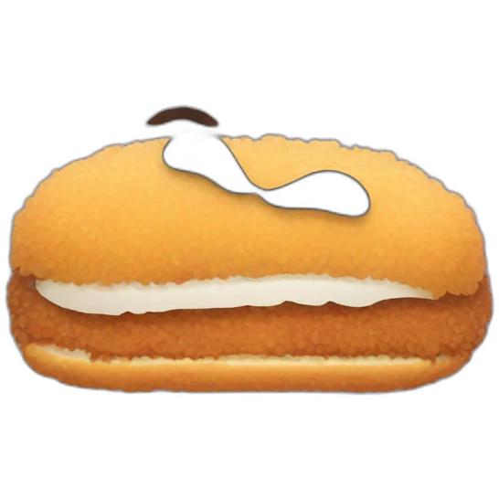 tonkatsu with a moustache emoji