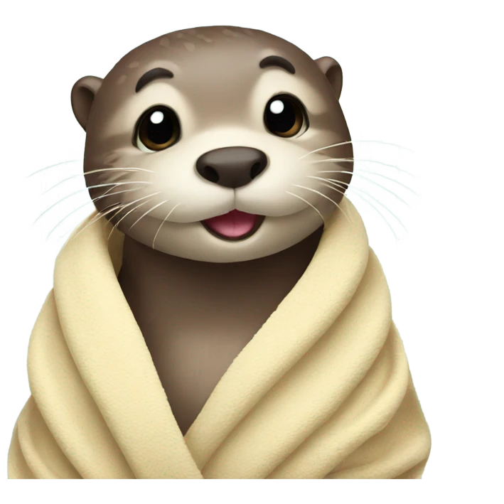 Otter with towel  emoji