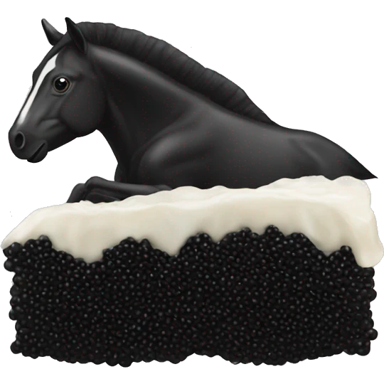 Black caviar  emoji