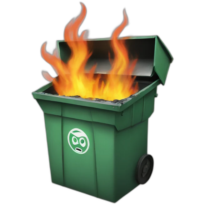 dumpster-fire emoji