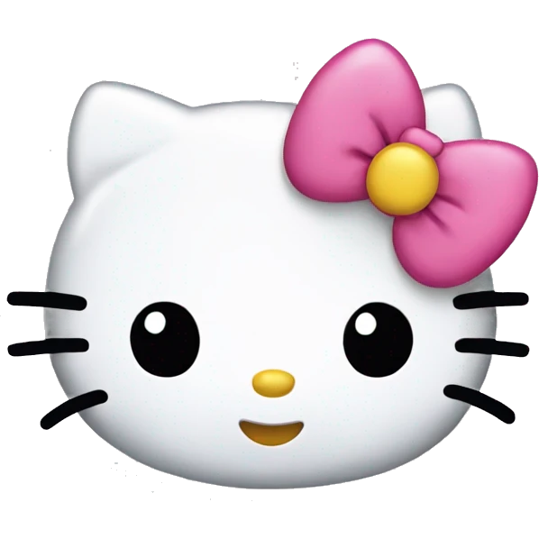 Hello kitty head emoji
