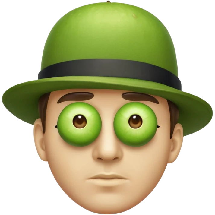 Magritte “the son of man”  emoji