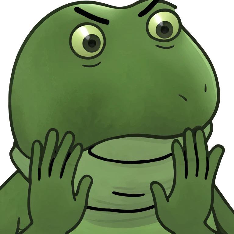 Guy with hands around throat emoji