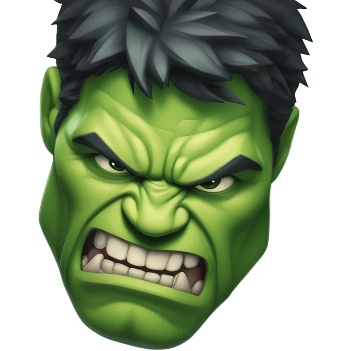Thug Hulk face emoji