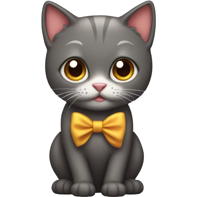 Bow cat emoji