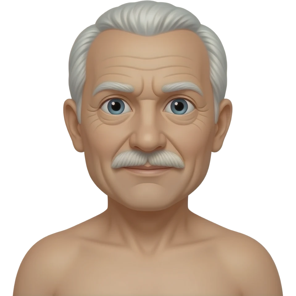 old man naked with only socks on emoji