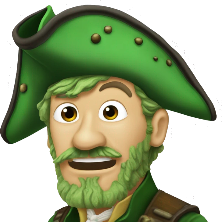 Bootstrap Bill Turner from Pirates of the Caribbean, in his green, barnacle-encrusted, state. emoji