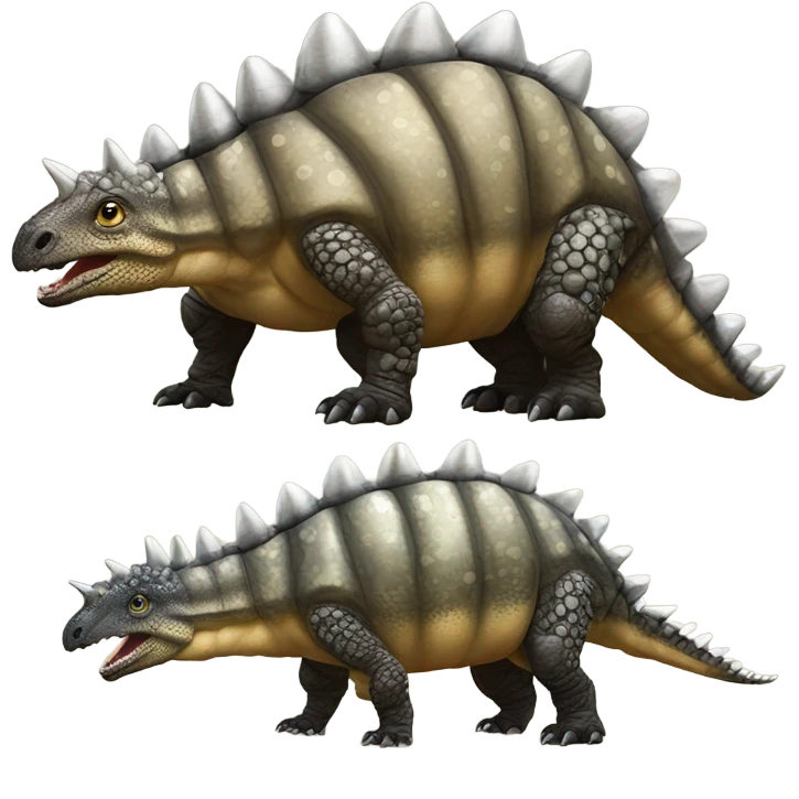 realistic armored Ankylosaurus emoji