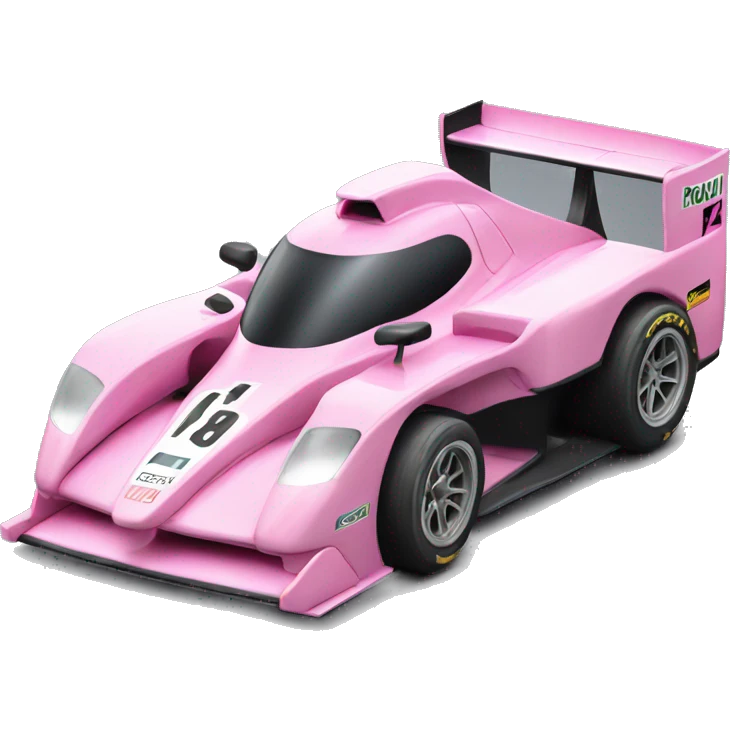 Car formula 1 pink emoji