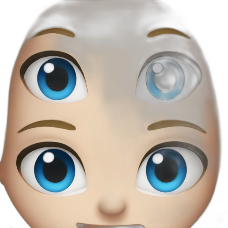 Soulmate blue eyes emoji