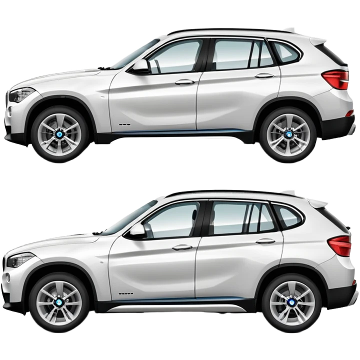 Create a BMW x1 from the side emoji