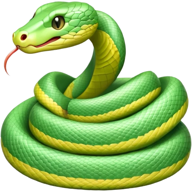 Pastel green snake like this but in pastel green 🐍 emoji
