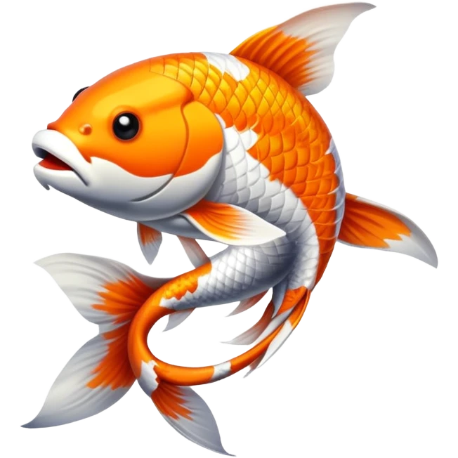 A koi fish emoji
