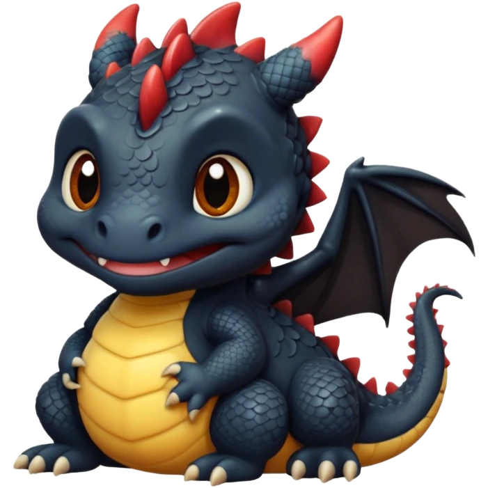 fat choncc baby black dragon emoji