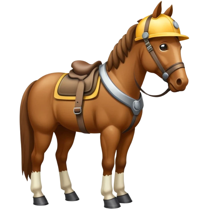 horse with helmet emoji