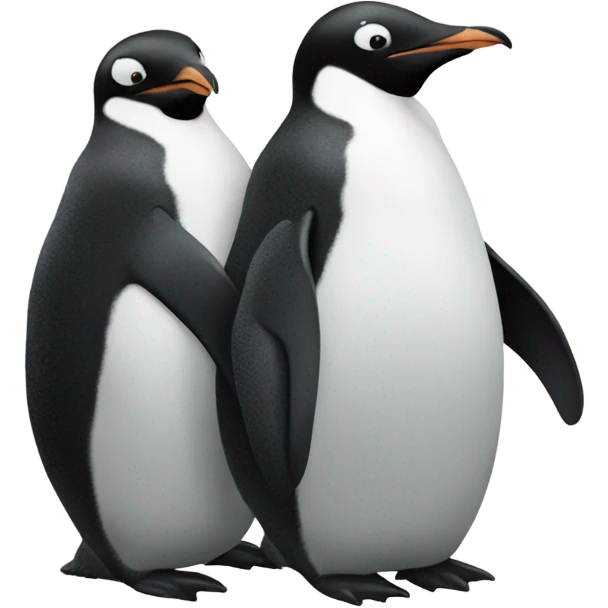 Three head penguin emoji
