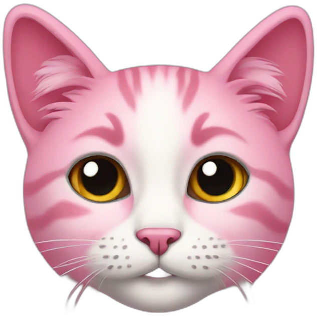 cat pink emoji