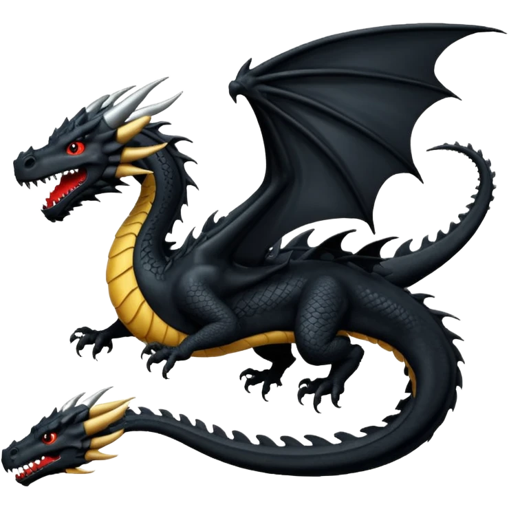 Extreme huge black dragon flying with a female rider on top of it emoji