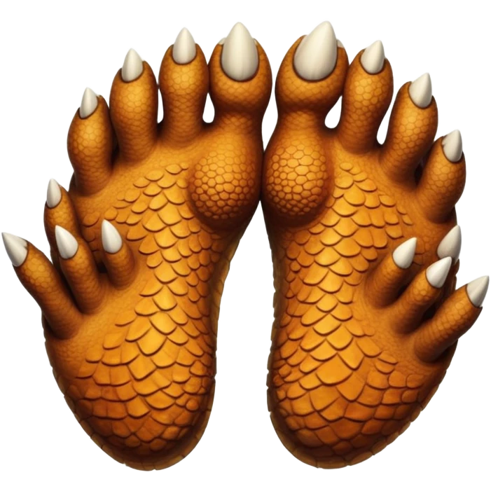 Dinosaur toes emoji