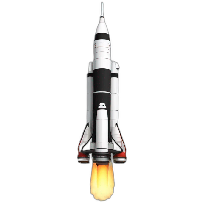 Saturn 5 rocket emoji