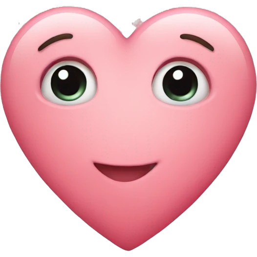 Cute heart emoji
