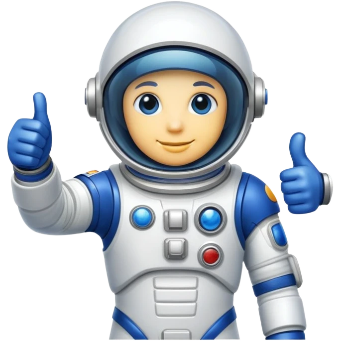 Thumbs up spacesuit emoji