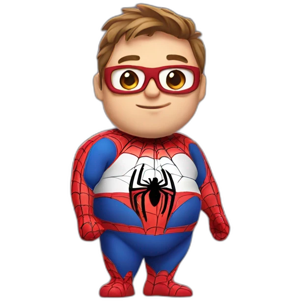 Spiderman but he's really fat emoji