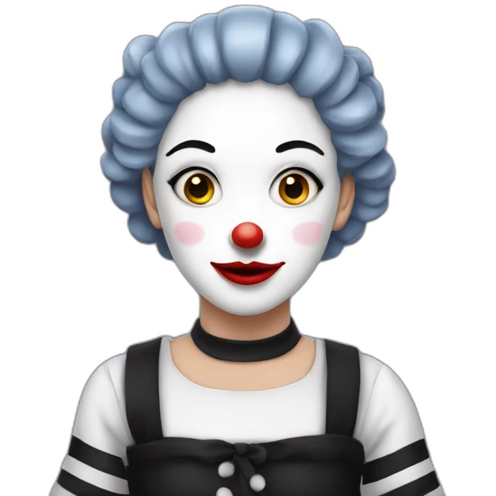 Mime girl emoji