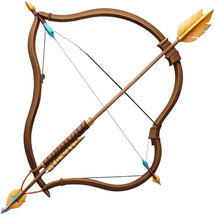 A bow with arrow emoji