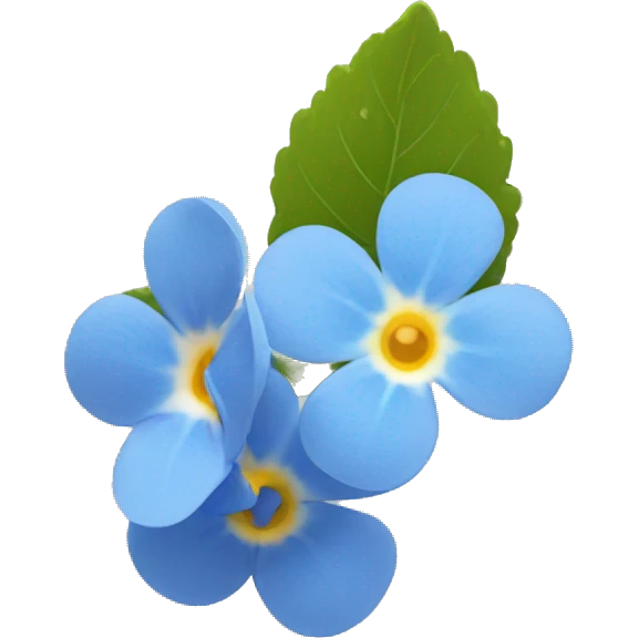 forget-me-not flower emoji