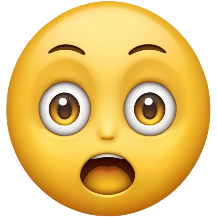 Yellow emoji gobsmacked like crazy emoji