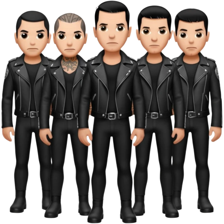 Whole rammstein band standing as a group emoji