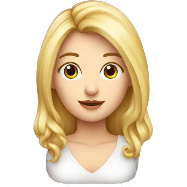 blonde mathelererin mit mathebuch in der hand langes haar emoji