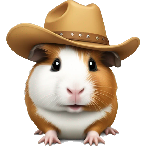 guinea pig with cowboy hat emoji