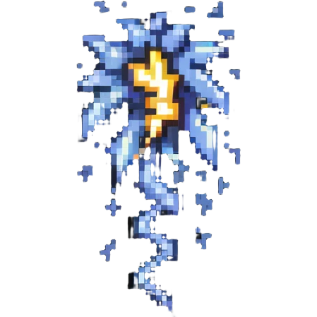 thunderbolt with electric sparks emoji
