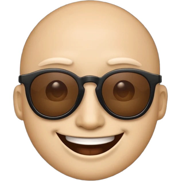 emoji smile dark sunglasses emoji