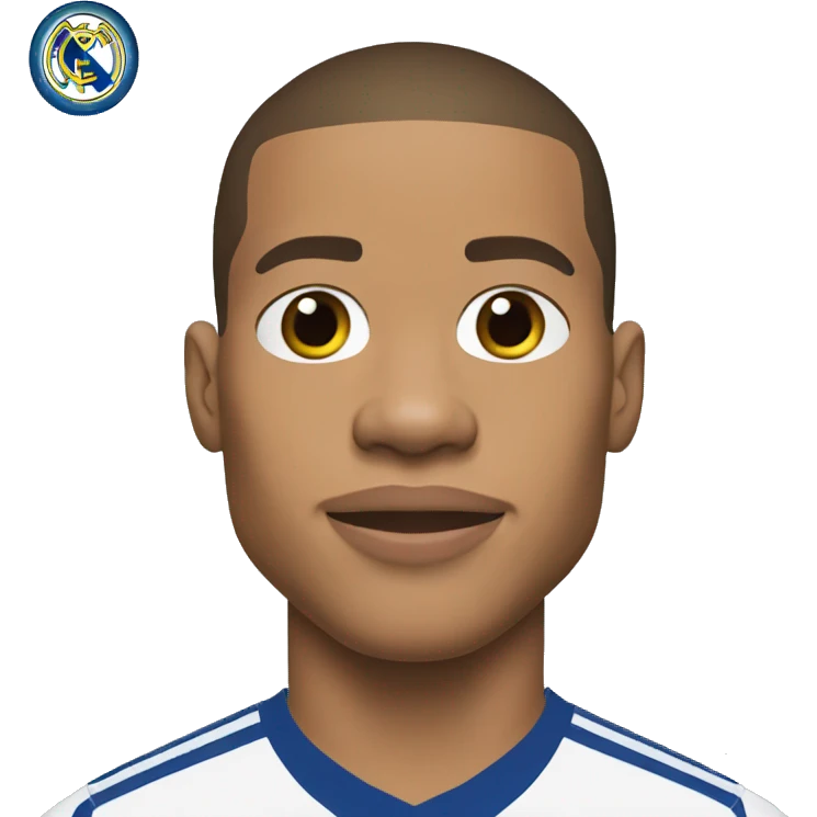 The footballer KYLIAN MBAPPÉ real madrid emoji