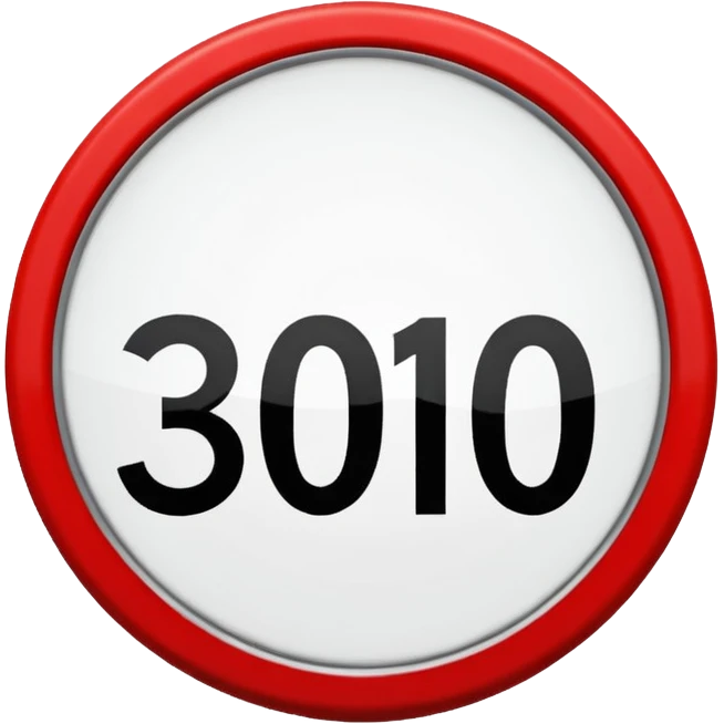 tempo 30 verkehrsschild emoji