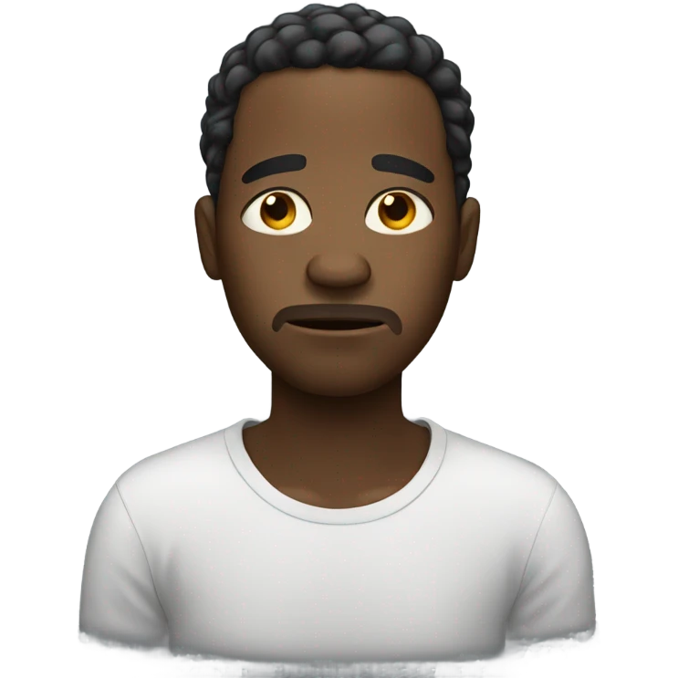 Crying black man emoji