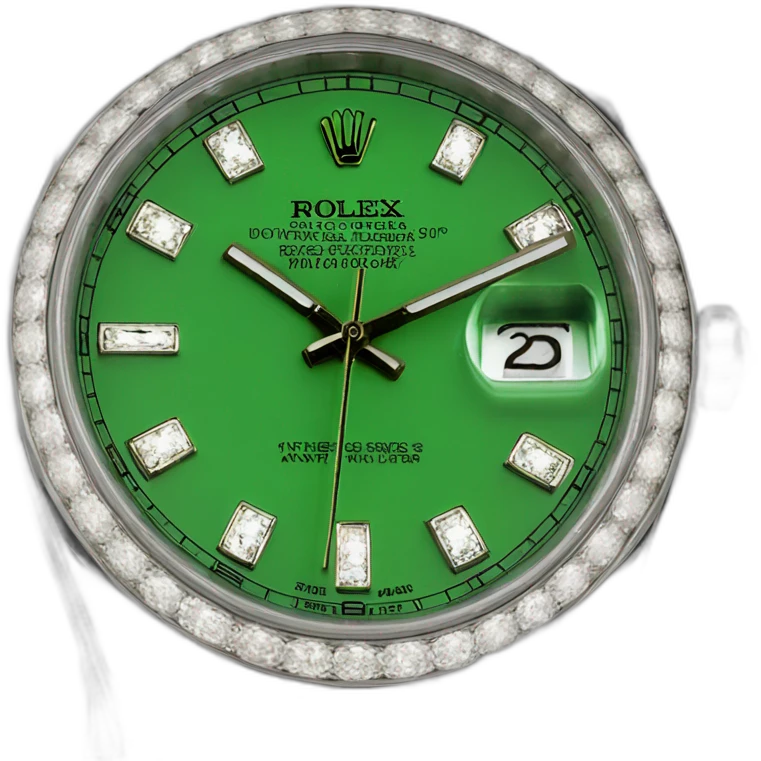 datejust green dial rolex emoji