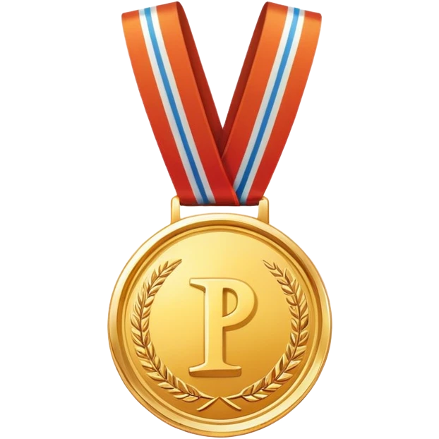 A gold medal with the words "PrimeCopy" written in the middle emoji