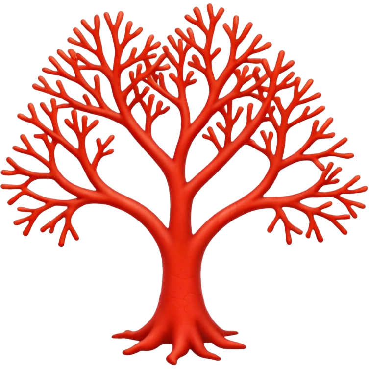 red Coral  emoji