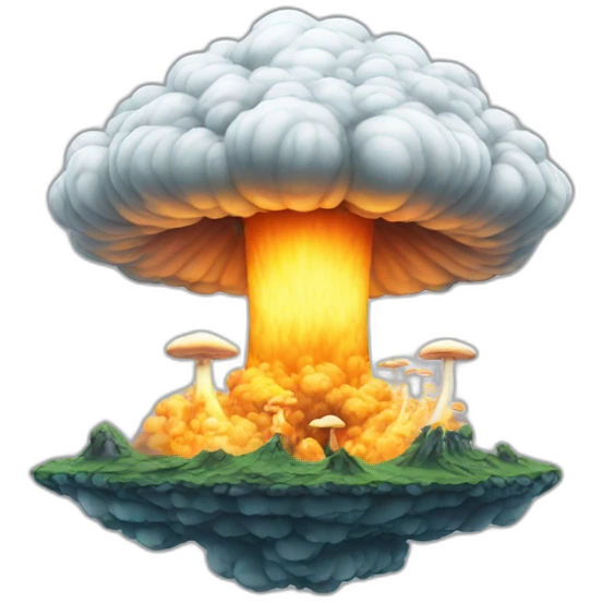 mushroom cloud nuclear emoji