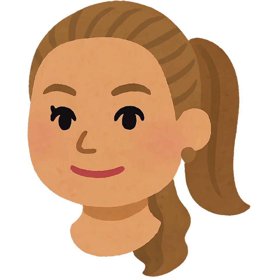 Beyonce's head in Irasutoya style, friendly, simple, cartoonish, soft colors, round face, big eyes, subtle smile, no background emoji