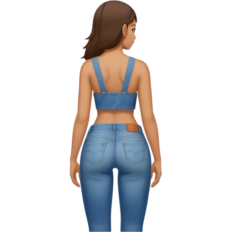 A hick on the butt emoji