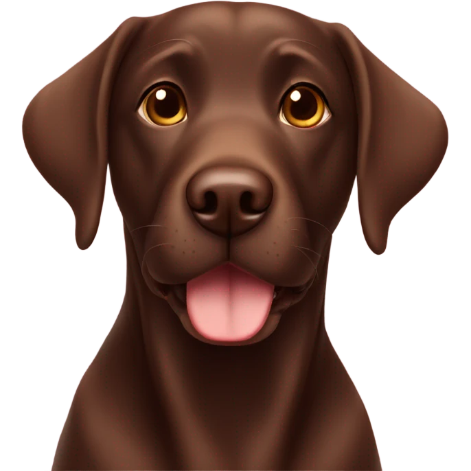 Chocolate Labrador  emoji