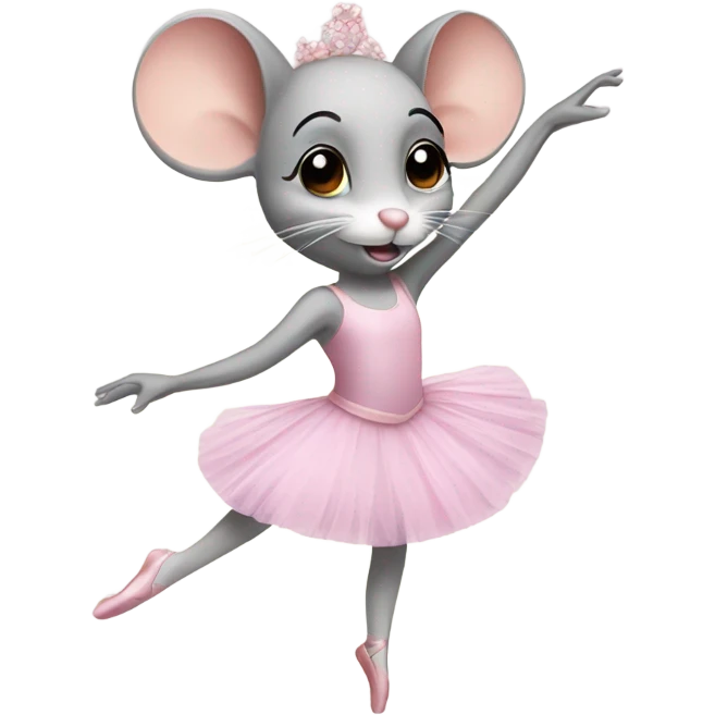 ballerina mouse emoji