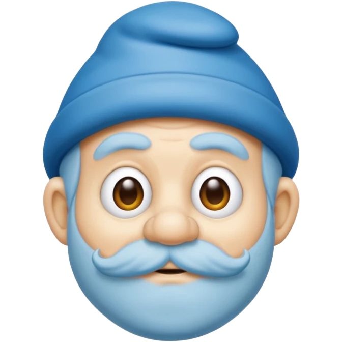 grandfather smurf  emoji