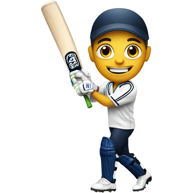 Me playing cricket emoji